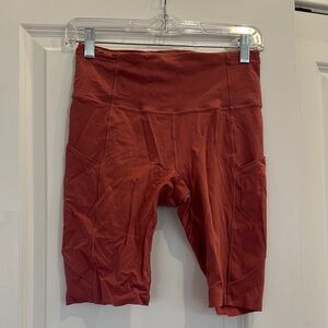lululemon athletica Rust Bike Shorts